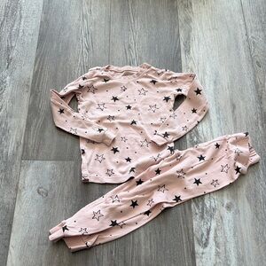 Petit Lem Pink Star Kids Pajamas